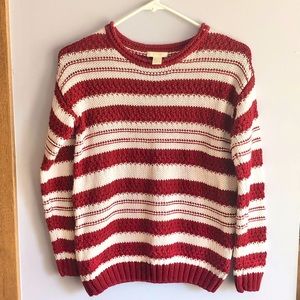 Striped knit sweater